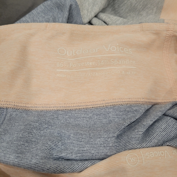 Outdoor Voices 7/8 Tri Color Leggings Size M - Picture 10 of 10